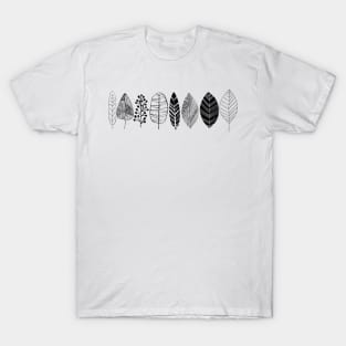 Hand Drawn Leaves T-Shirt